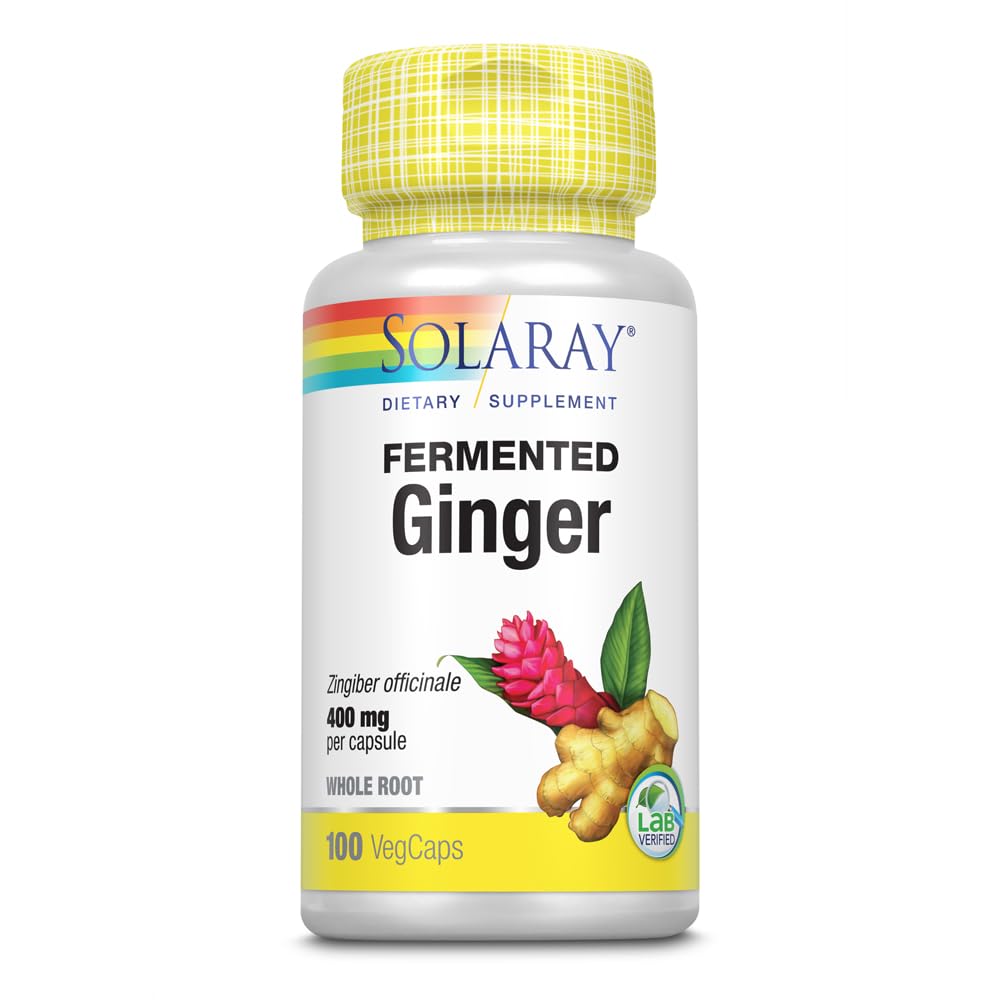 SOLARAY Racine de gingembre fermentée 400mg