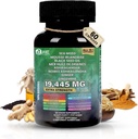 Capsule di mare (Ginger) | 60 capsule | Moss irlandese con olio di semi neri, Ashwagandha & Ginger | Superfood Seamoss per energia, immunità, Joint & Skin Health | Vegan, supplemento non OGM