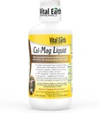 Vital Earth Minerals Cal-Mag Liquid – Supplemento di magnesio al calcio con vitamina D3, K2, Boron e Acido Fulvico per assorbimento più veloce, 32 Oz + 1 Oz Cup