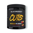 BLACKMARKET CUTS Pre Workout – Thermogenic Energy & Focus Powder for Men & Women, Fat Metabolism, Muskeldefinition, Creatine Free, 30 Servierungen (Fruit Punch)