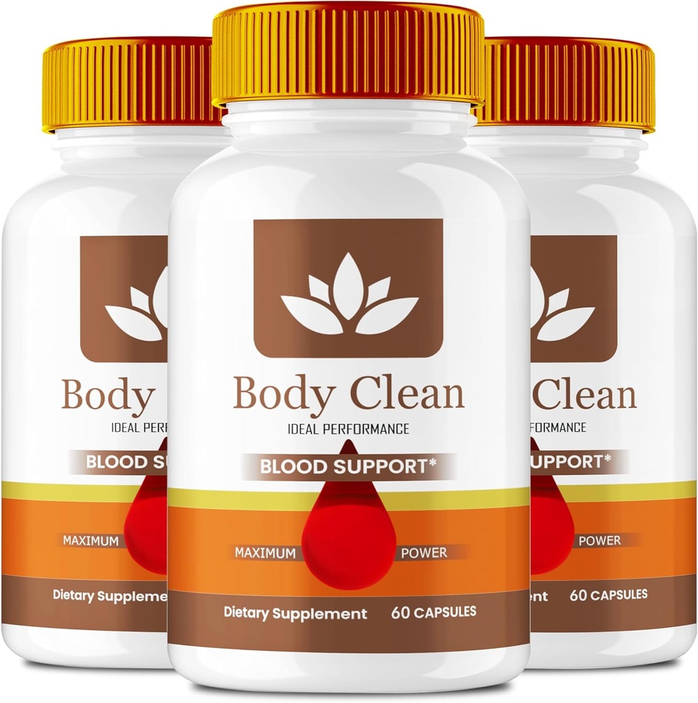 Body Clean Pills, offizielle BodyClean Ergänzung Kapseln - Maximale Stärke, Körper reinigen alle natürlichen Formel Pillen, BodyCleanse Glyco Optimizer Complex, BodyClean Health Support Bewertungen (3 Pack)