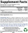 Calcium Carbonate Powder 1 Pound & Choline Bitartrate 650 mg
