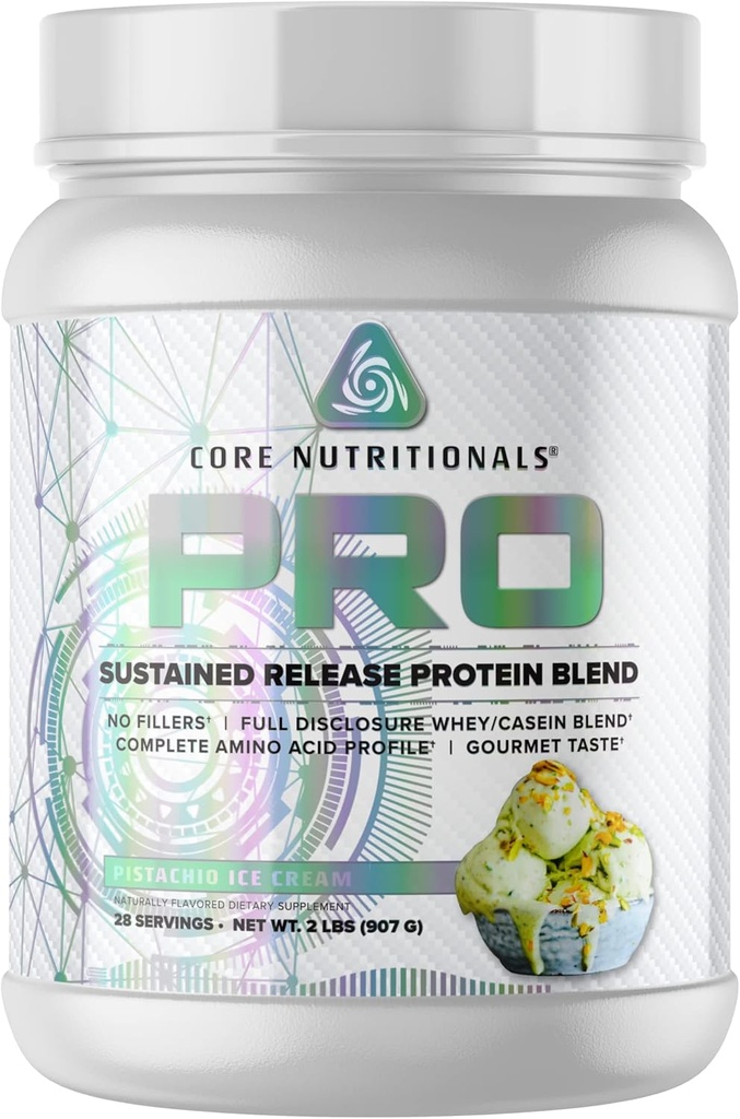 Core Nutritionals Pro Sustained Release Protein Blend 27 Servierungen (Pistachio Ice Cream)