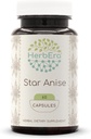 HerbEra Star Anise 60 Kapseln, 500 mg, Star Anise (Illicium verum) Getrockneter Seed (60 Kapseln)