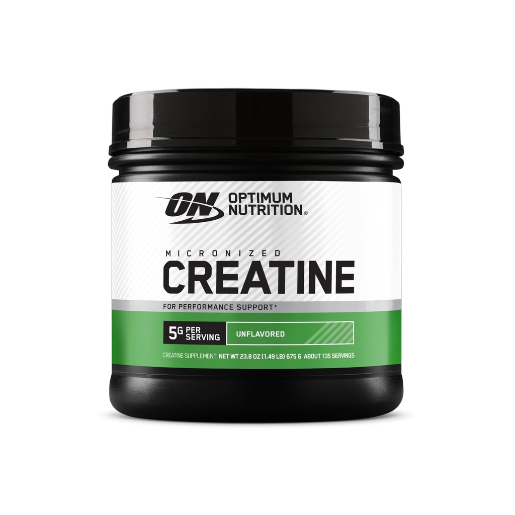Nutrition optimale Poudre de créatine micronisée, non aromatisée, 135 portions