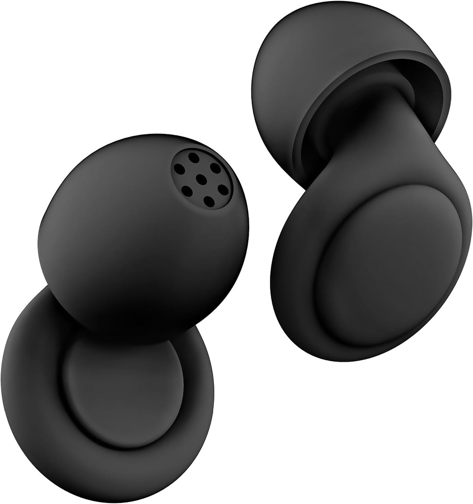 2 Noise Cancelling Ohrstöpsel, Beinkap Schlafen Ohrstöpsel mit 12 Silikon weiche wiederverwendbare Ohr Tipps für Social Gatherings, Arbeit, Schlafen, Konzerte, Parenting, Conversation, 28 dB Lärmreduzierung