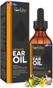 Bio-Ear-Öl für Ohr-Infektionen - Natürliche Eardrops für Infektionsprävention, Swimmer's Ear & Wax Entfernung - Kinder, Erwachsene, Baby, Hund Earache Remedy - mit Mullein, Knoblauch, Calendula, Made in USA