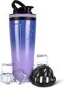 Bottiglia di agitatore in acciaio inossidabile da 26 Oz, Sogno di lilla - Bottiglia di acqua di palestra isolata con Agitatore brevettato, riutilizzabile per allenamenti, Smoothies, Sport