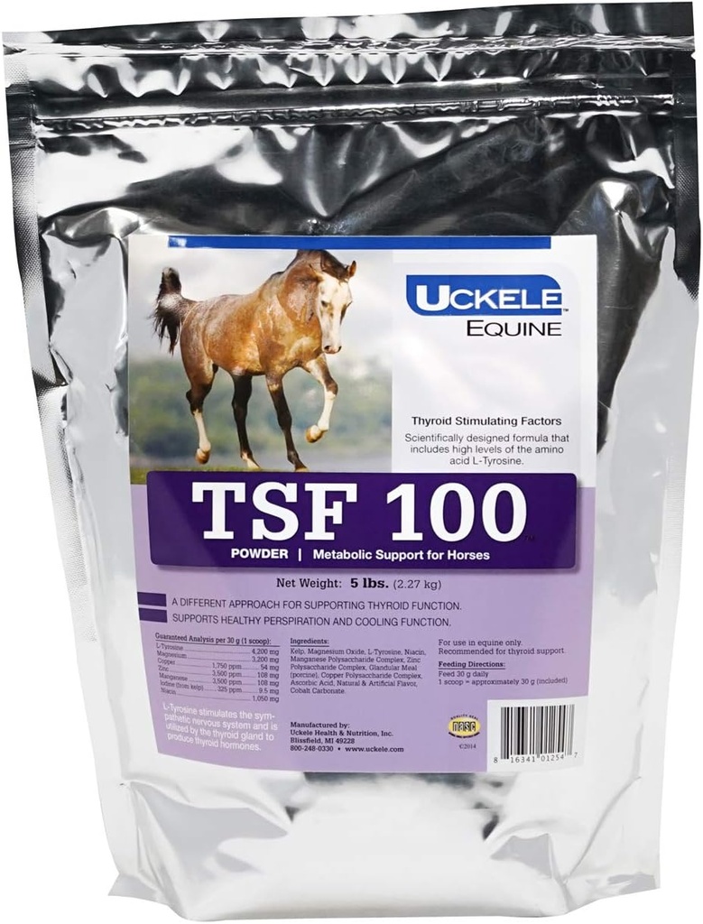 Uckele Equine TSF 100 Stoffwechselunterstützung Pulver, 5 Pfund Tasche