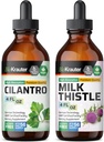 BIO KRAUTER Teinture de cilantro 4 Fl. Oz. & Lait Teinture de chardon 4 Fl. Oz.