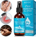 Spruzzo di magnesio, 100% puro e naturale spray di Magnesio naturale organico per bottiglia di vetro dei piedi, sollievo e relax, facile da assorbire e utilizzare