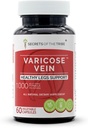 Segreti della Tribù - Varicose Vein, Supporto di gambe sane, Miscela di Integratore di erbe (60 capsule)