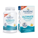 Nordic Naturals Ultimate Omega, Lemon Flavor - 210 Soft Gels - 1280 mg Omega-3 - Hochwirksames Fischöl mit EPA & DHA - fördert die Gesundheit von Gehirn und Herz - Nicht-GVO - 105 Portionen