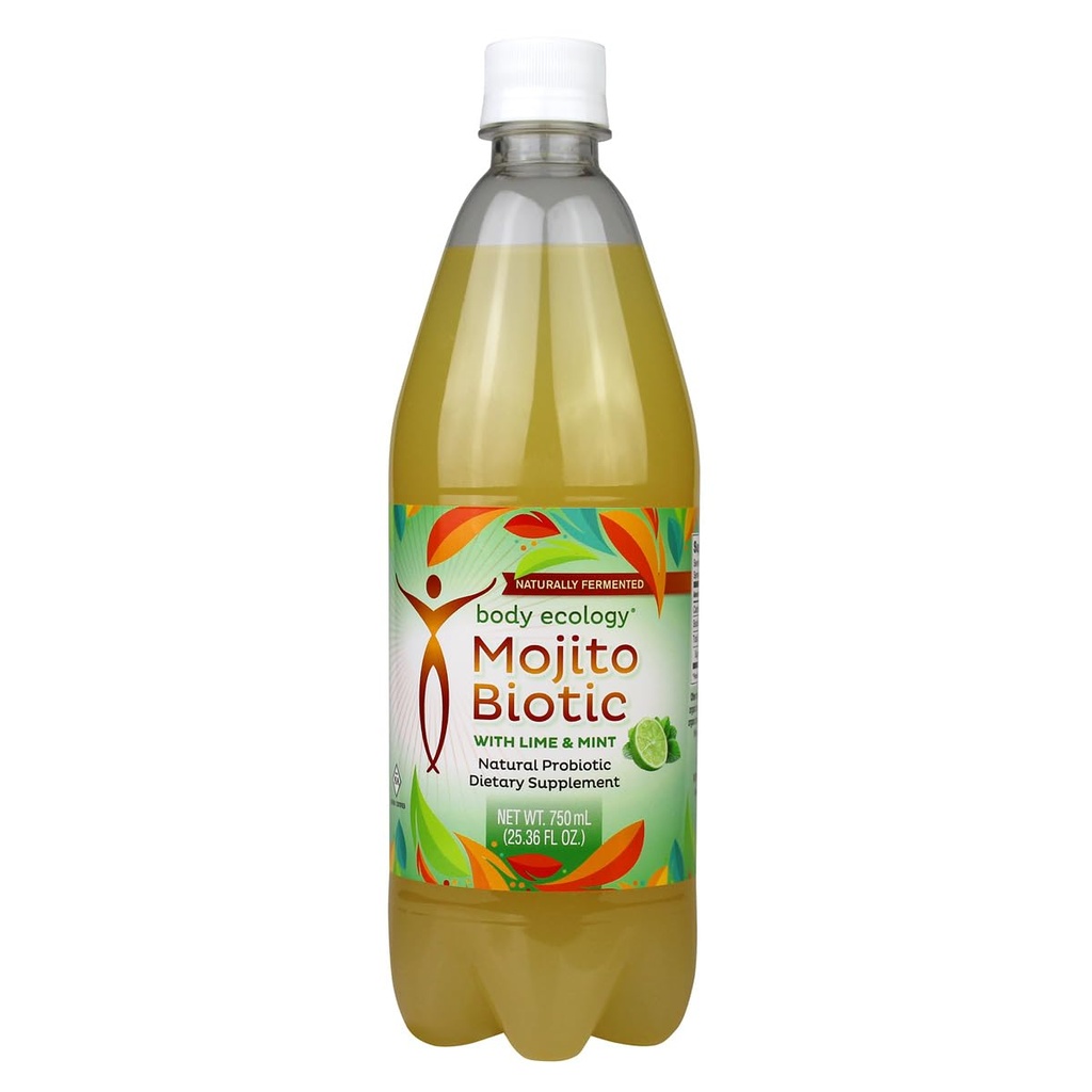 Körperökologie MojitoBiotic | Keto-Friendly, Low-Carb probiotische Getränke, die helfen können, zu heilen Zucker Cravings. 25oz Flasche