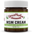 Crème Grace Harbor MSM – Originale – Peau quotidienne, Muscle et Rubis articulaires avec Lait de chèvre, Huiles essentielles & MSM – Cou, Dos, Epaule, Elbow, genou, Hand and Foot Therapy – 4 oz