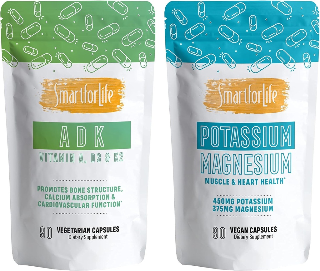 Smart for Life Potassium Magnesium & Vitamine A,D3, K2 90 Conte