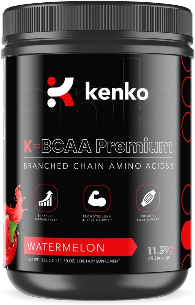 Kenko essenziali K-BCAA Premium, aminoacidi Branched-Chain (Watermelon)