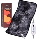 Bearhug XXL Elektrisches beheiztes Pad 17'''x33'''' Double-Sided Faux Fur Heizkissen, 6 Heat Levels, 2-Hour Auto-Off, Moist & Dry Heat Therapy für Rückenschmerzen Relief, maschinell waschbar, ETL Certified - Geschenkbox