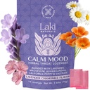 Laki Naturals Lavender Chamomile Calm Mood Functional Herbal Lozenges (14ct) Throat & Calming Hard Candies mit Magnesium, Ashwagandha, California Poppy & Valerian. Vegan, Zuckerfrei, Glutenfrei