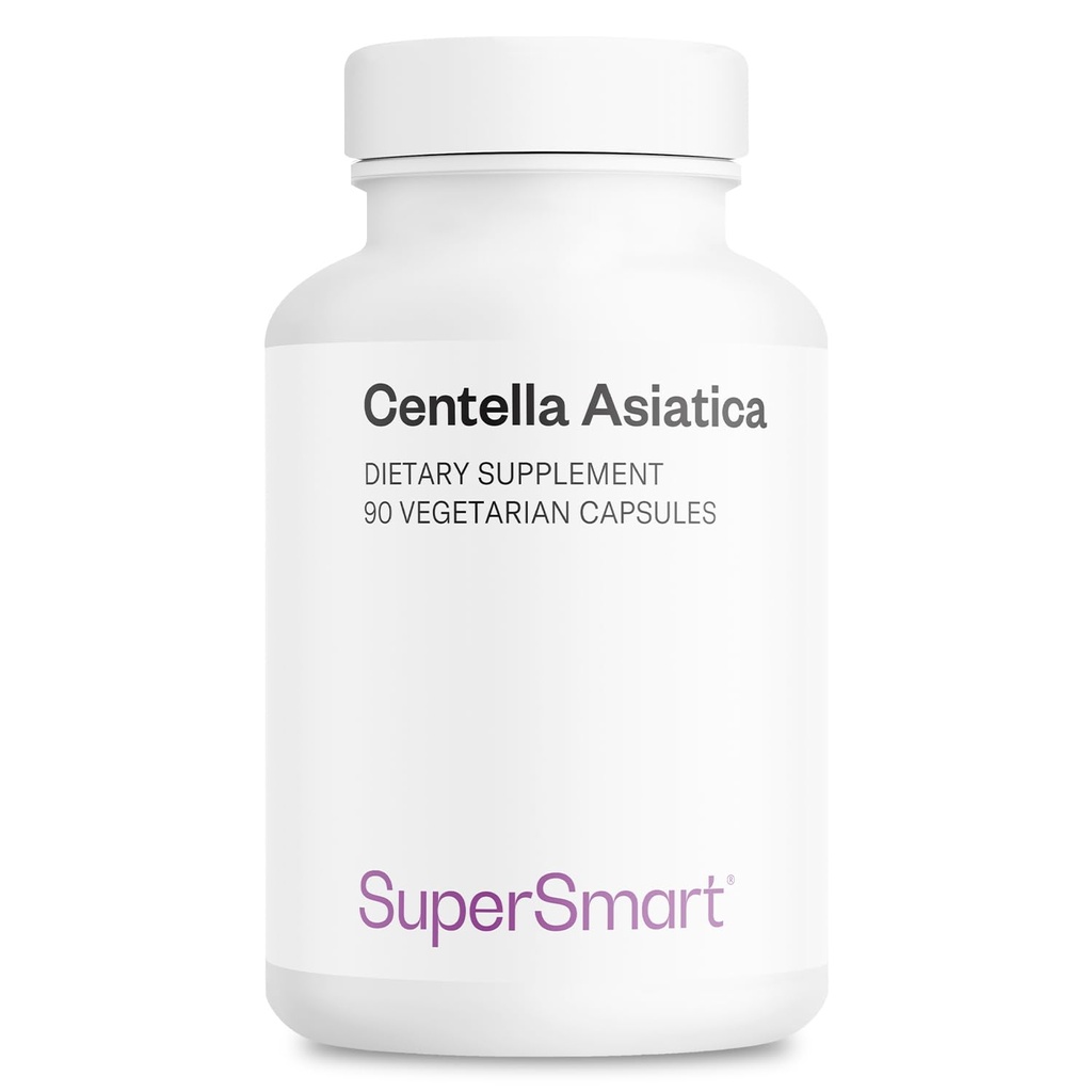 SuperSmart - Centella Asiatica 180mg al giorno - Gotu Kola Extract Supplement | Non-GMO & Gluten Free - 90 Capsule Vegetariani