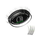 Lashify Curl 10mm Gossamer Wimpern Extensions Refill in Ombre Green, Easy DIY False Lashes für einen natürlichen Look