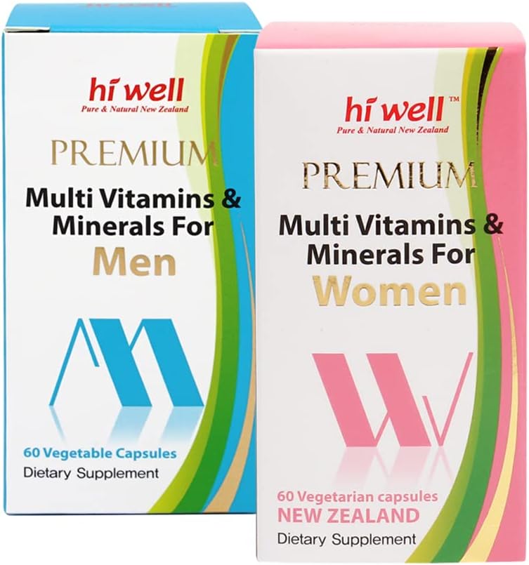 Paar Vitamin Pack (Hi Well Premium Multi Vitamine & Mineralien für Männer/Frauen)
