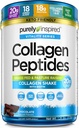 Polvere di peptidi di collagene puramente ispirata | Integratori di proteine del collagene per le donne e gli uomini con biotina | Keto Friendly & Non-GMO | Cioccolato, 1,26 lbs (23 Serve)