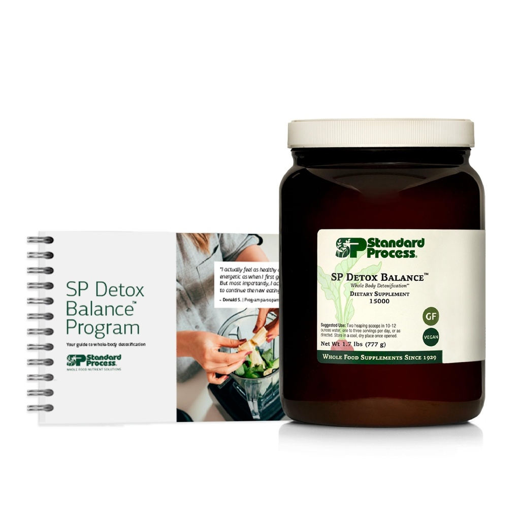 Standard Processo SP Detox Balance, 10-Day Program Kit - Detox Cleanse with Pea Protein, Iron, Magnesium & Choline - Vegan, Non-Dairy & Gluten-Free - 1 Kit