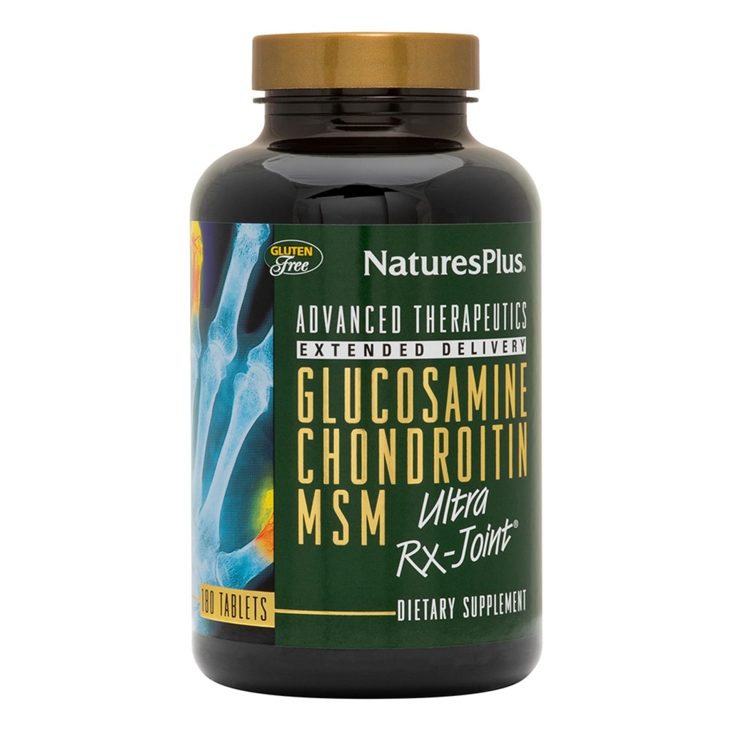 NaturesPlus Ultra Rx-Joint - 180 comprimés, paquet de 2 - soutient la fonction articulaire saine - avec la glucosamine, la chondritine et le MSM - sans gluten - 120 portions totales