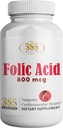 365 Salute Acido Folico 800mcg (0.8mg) Vitamina B9-365 Compresse I Supporta Cardiovascolare, Prenatale Essenziale & Vitamina Postnatale, Non OGM e Vegan