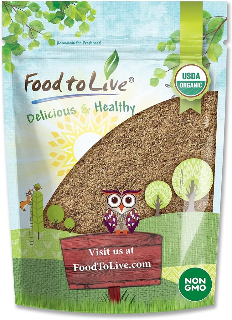 Cibo per vivere Psyllium Husk Polvere organica, 2 Pounds — Non OGM, Kosher, Ultra Fine, Non zuccherato, Non aromatizzato, Ricco in fibra, Natural Food Thickener, Grande per cuocere, Raw, Bulk, Vegan, Keto Friendly