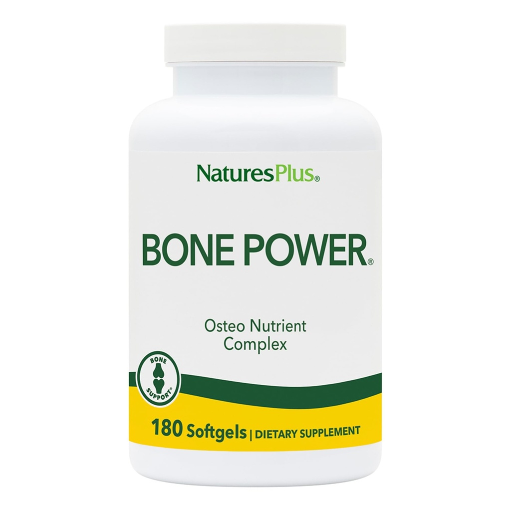 Natures Plus Knochenleistung mit Bor - 1000 mg Kalzium, 180 Softgels - Knochen & Gelenkunterstützungsergänzung, Flüssiges Kalzium für maximale Absorption - Milchfrei, Glutenfrei - 45 Portionen