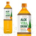 Bonté de la nature Aloe Vera Boire avec de la Mango de Pulp - 50,7 Fl Oz (1,5 L) - Boissons rafraîchissantes avec du vrai jus d'Aloe Vera