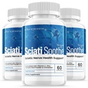 (3 Pack) Sciatisoothe Supplemento per Sciatica, Sciati Soothe Nerve Health, Sciatisoothe Capsule Vitamine, Sciatisoothe Advanced Total Wellness Support Maximum Strength Formula USA (180 Capsules)