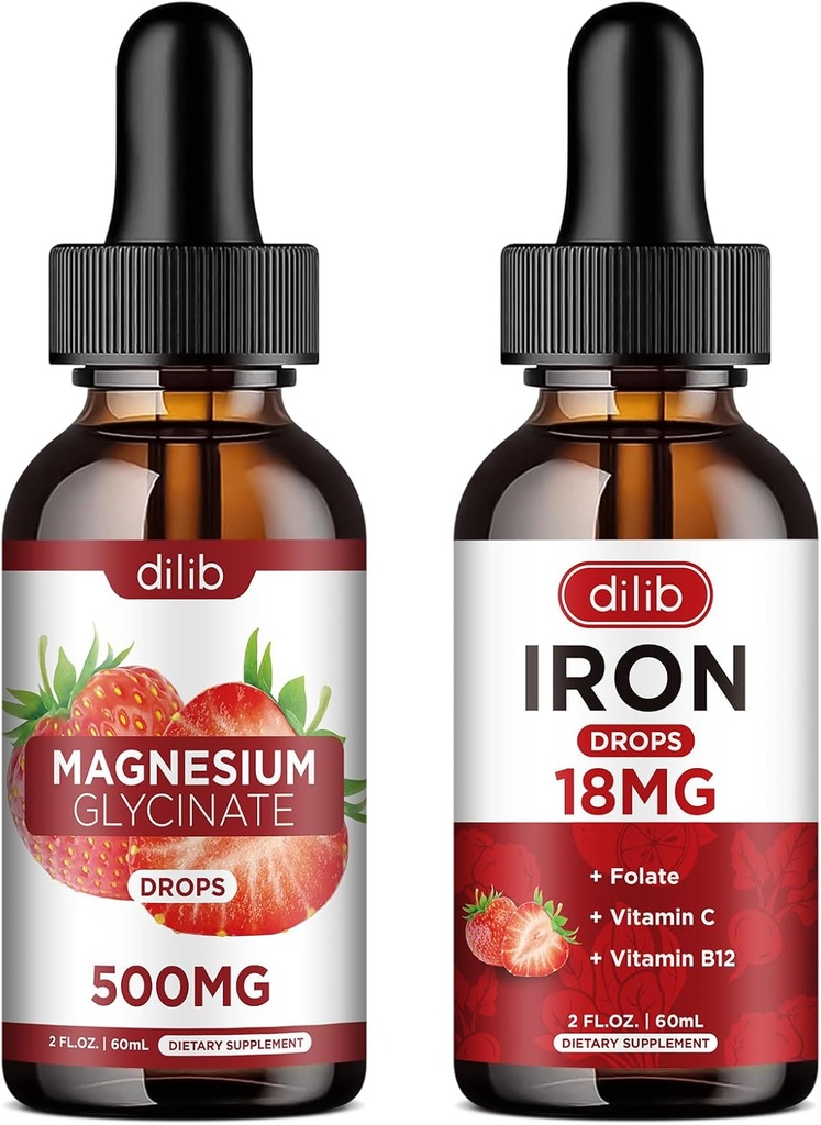 Flüssige Eisenergänzung für Frauen Magnesium Glycinat Flüssigkeitstropfen