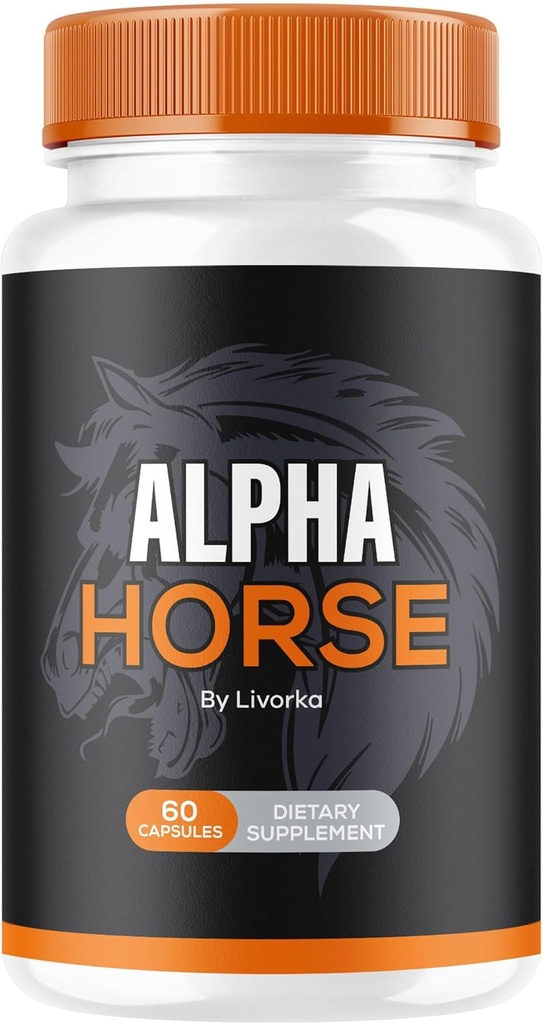 Alfa Cavallo, Alfa Pillole di Cavallo per Uomini, Capsule di Cavalli Alfa, Alfa Cavallo Supplemento, Alfa Cavallo Vitamina Tutti Natural Premium Formula, Alfa Cavallo Supplemento Supporto, 60 Capsule per 1 Mese
