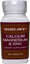 Trader Joe's Calcium Magnesium & Zinc 60 Tablet