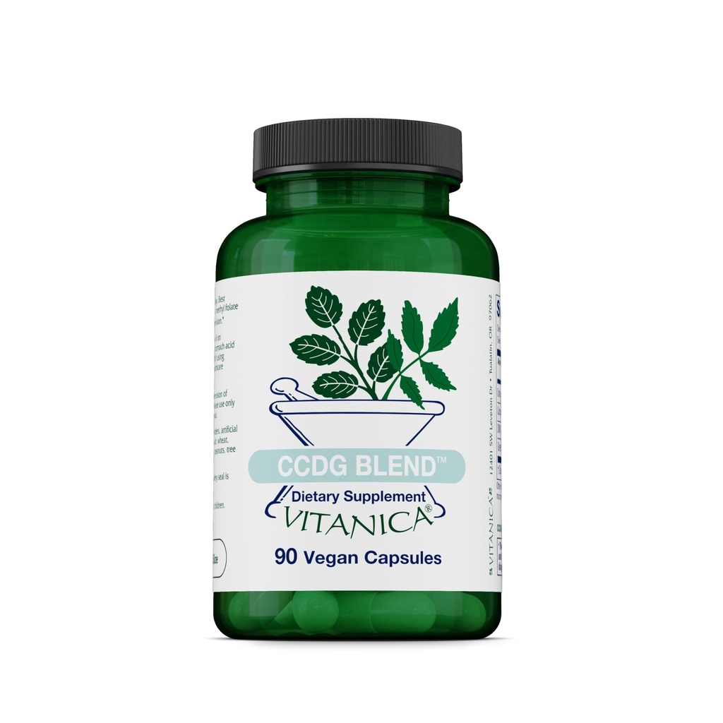 Vitanica CCDG Blend - Immune Support Supplement with Green Tea & Turmeric - DIM Supplement with Turkey Tail Mushroom - Dietary Supplement for Antioxidant & Cellular Support - Vegan - 90 Capsules