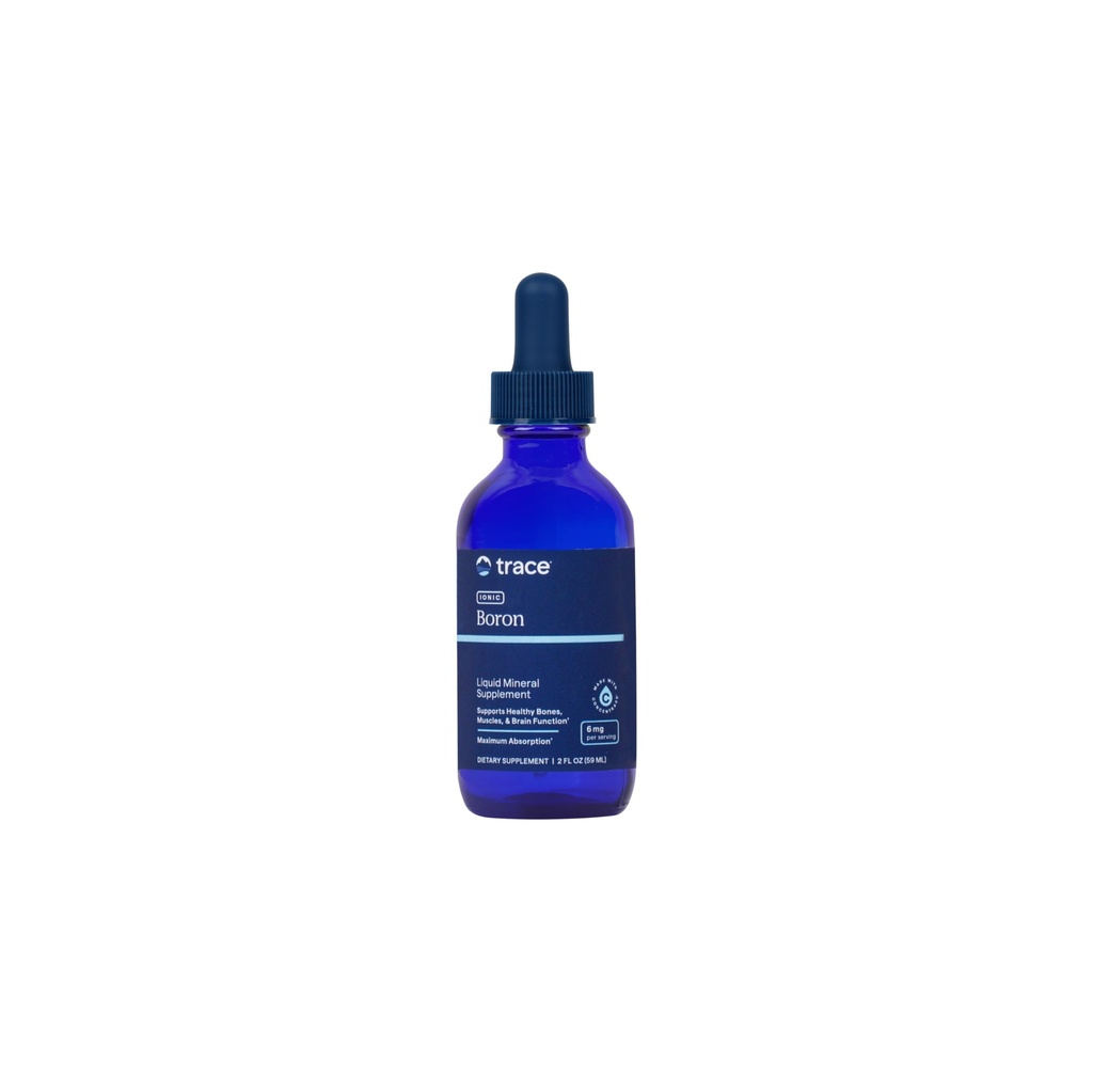 Trace Minerals Ionic Boron - Flüssige Ionic Boron Ergänzung für tägliche Gesundheitsunterstützung - Knochen, Muskel- & Connective Tissue-Unterstützung - Gesundes Mindset - Vegan & Gluten-Free - 2 Flusen (48 Portionen)