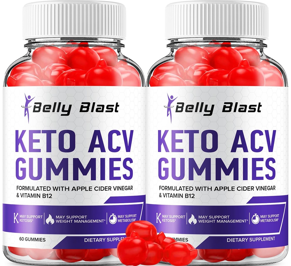(2 Pack) Belly Blast Keto ACV Gummies - Advanced Formula Belly Blast Keto Plus ACV Gummies Apfelessig, Gewichtsmanagement, BellyBlast ACV Diätetische Ergänzung Bewertungen Männer Frauen (120 Gummies)