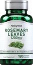 Piping Rock Rosemary Foglie 1200mg | 180 capsule | Estratto vegetale di erbe | Non-GMO, Integratore senza glutine