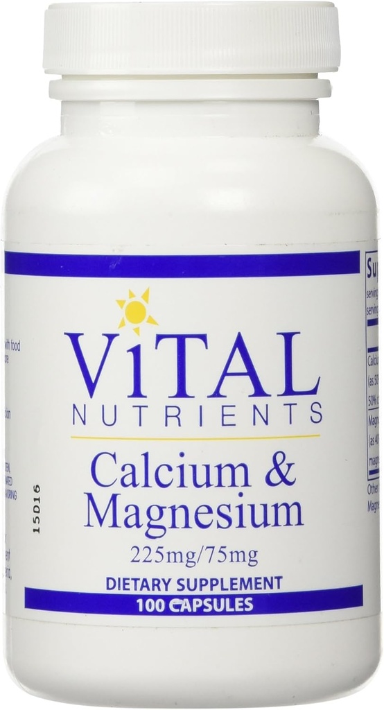 Vitamine di magnesio di calcio, 225mg/75mg, 100 Count
