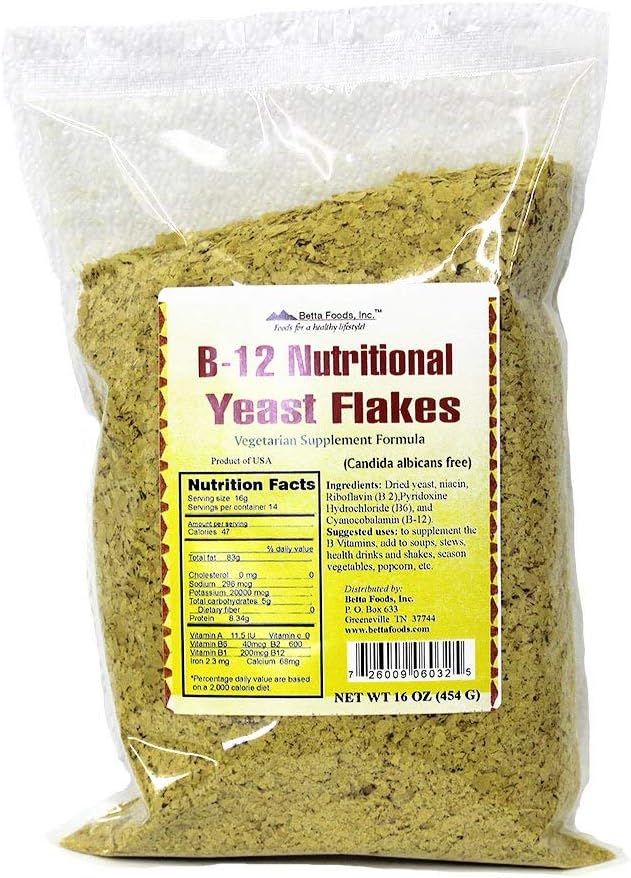B-12 fiocchi di lievito alimentare (integratore vegetariano)