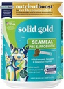 Probiotici e probiotici per la salute digestiva - Kelp Powder Dog & Cat Multivitamin Supplement w/Prebiotics & Digestive Enzymes for Skin, Coat, & Gut + Supporto immunitario - 8oz