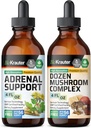 BIO KRAUTER Adrenal Support Tinkture 4 Fl. Oz. & Duzen Pilz Tinktur 4 Fl. Oz.