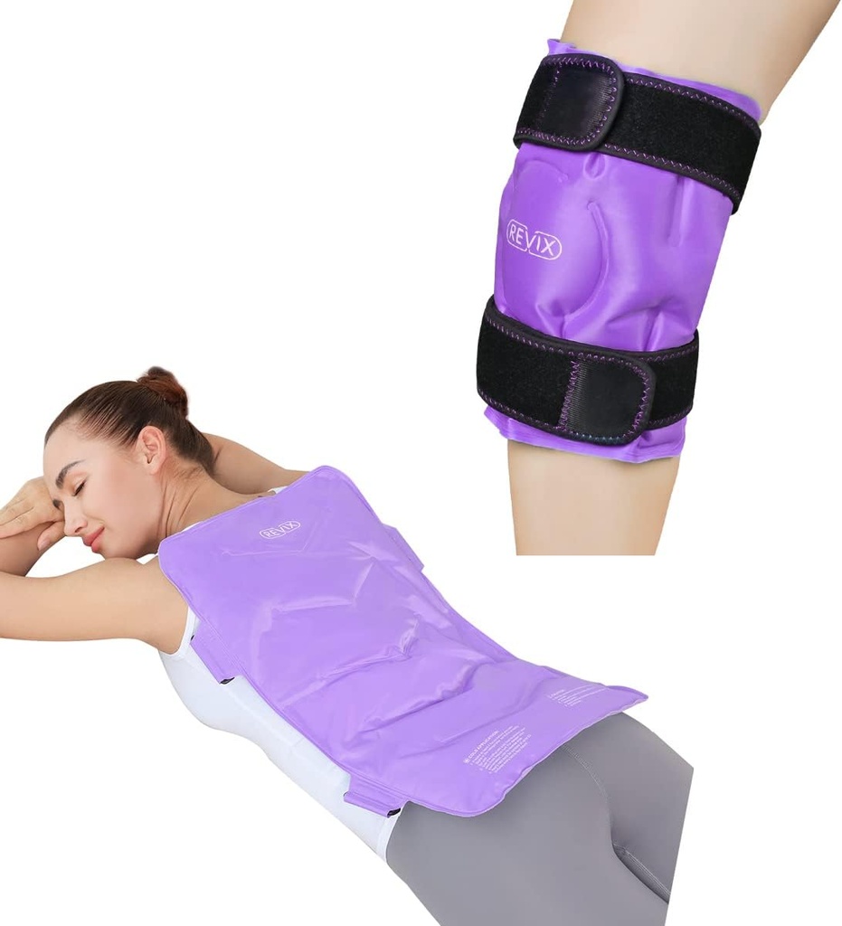 Pacchetto freddo del ginocchio REVIX per lesioni riutilizzabili ed extra grandi gel per il sollievo del dolore del fondo