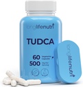 TUDCA - Tauroursodeoxycholic Acid Bile Salt, 500 mg per Serving & 60 capsule vegetariane, formulato per il benessere del fegato, ingredienti naturali, alimentazione di 30 giorni, Made in USA