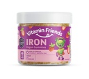 Vitamine Friends - Multivitamines et fer végétaliens pour enfants - Soutien nutritionnel quotidien Gummies avec/Ferrous Fumarate B-Complex, Vitamine C, Zinc, Biotine - Fonction corporelle et Anémie - Fraise, (60 jours d'approvisionnement)