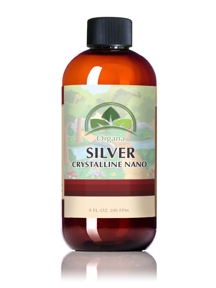 Organa Nano Kolloidal Silber 8 oz (100 PPM)- Das beste kolloidale Silber - kolloidale Mineralien