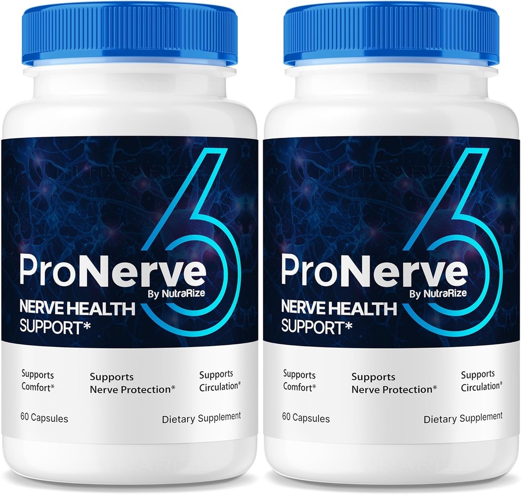 NutraRize (2 Pack) ProNerve6 Neuropathie, ProNerve 6 Nerve Support Supplement, Pro Nerve 6 Kapseln, ProNerve6 Pastillas Bewertungen (120 Kapseln)